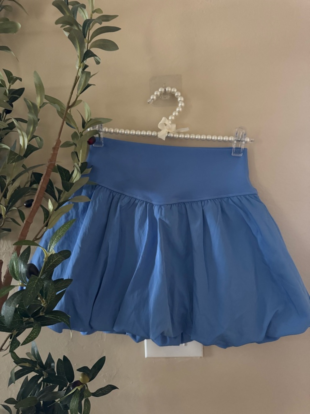 Aerie Blue Bubble Skirt - Picture 2 of 7